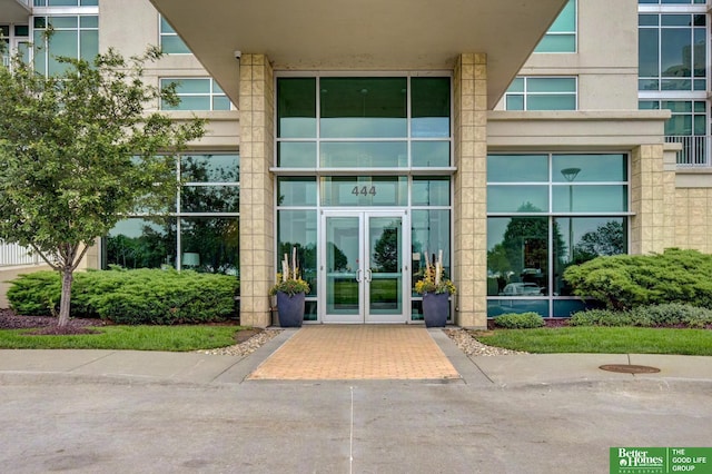 444 Riverfront Plz Unit 501, Omaha, NE 68102 - property entrance featuring french doors