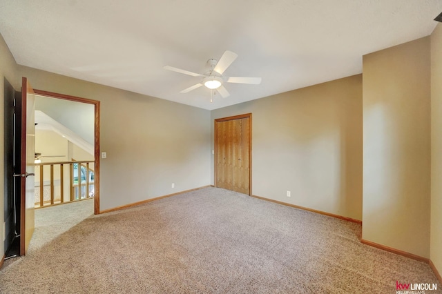 4630 Eagle Ridge Rd, Lincoln, NE 68516 - spare room featuring ceiling fan and carpet flooring