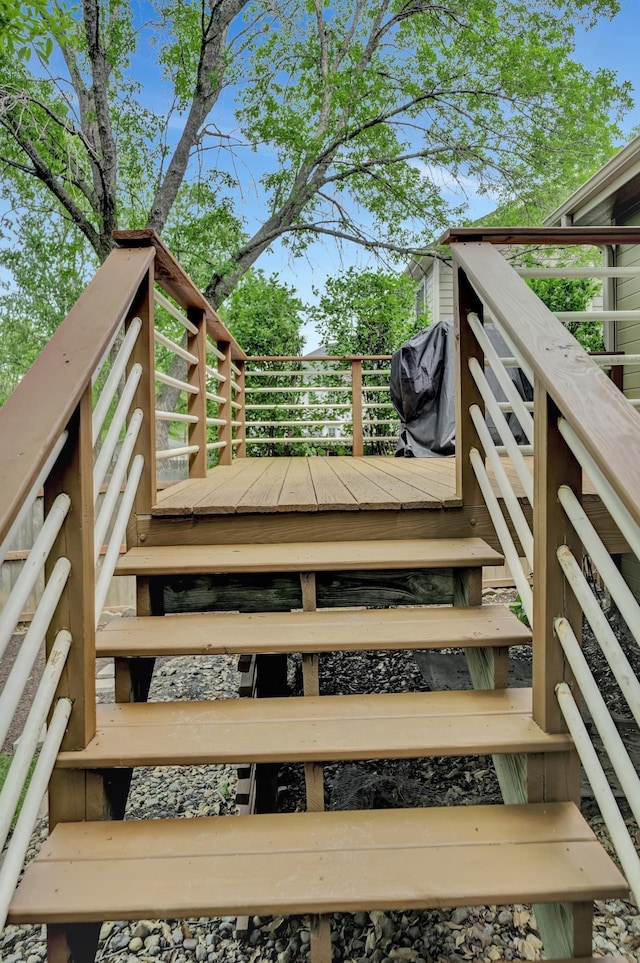 4630 Eagle Ridge Rd, Lincoln, NE 68516 - wooden deck featuring stairs