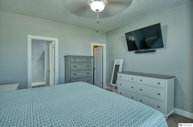 7342 S 184th St, Omaha, NE 68136 - carpeted bedroom with baseboards and a ceiling fan