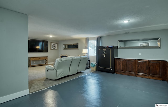 7342 S 184th St, Omaha, NE 68136 - living room featuring recessed lighting and concrete floors