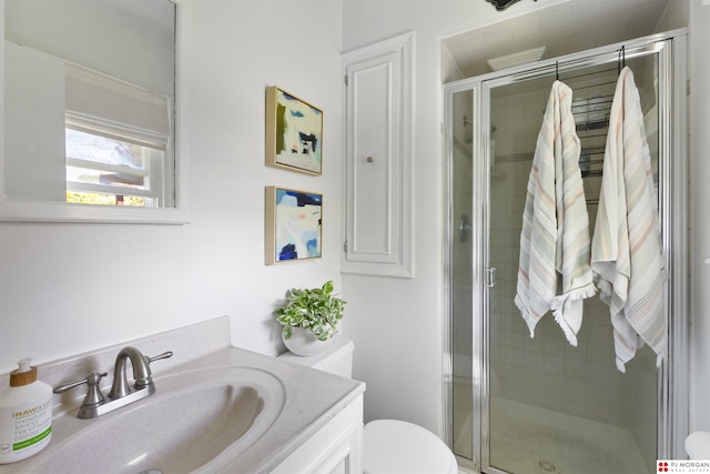 622 S 126th St, Omaha, NE 68154 - bathroom featuring vanity and a shower stall