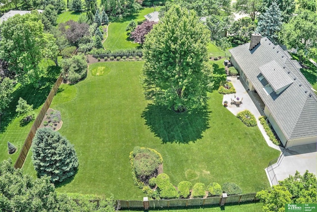 9706 Ascot Dr, Omaha, NE 68114 - bird's eye view of a tree filled landscape