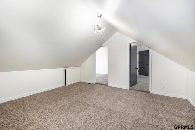 801 Redwood Ln, Papillion, NE 68046 - bonus room featuring carpet flooring and lofted ceiling