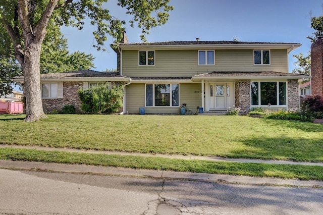 16712 Gold St, Omaha, NE 68130 - traditional-style house with a front lawn
