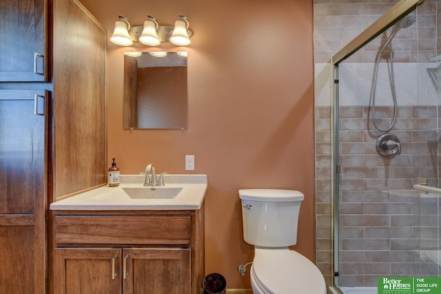 16712 Gold St, Omaha, NE 68130 - bathroom featuring a stall shower and vanity