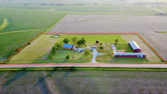 26855 SW 89th Rd, Beatrice, NE 68310 - aerial view of sparsely populated area with property boundaries highlighted