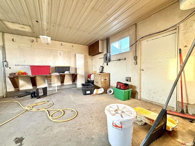 26855 SW 89th Rd, Beatrice, NE 68310 - miscellaneous room featuring concrete floors