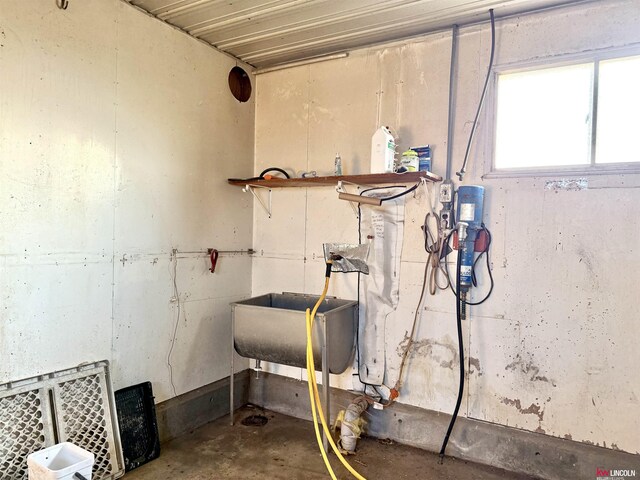 26855 SW 89th Rd, Beatrice, NE 68310 - below grade area featuring a sink