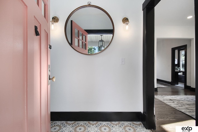3814 Marcy St, Omaha, NE 68105 - hall with wood finished floors