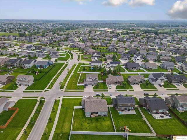 7176 N 166th St, Bennington, NE 68007 - aerial overview of property's location with nearby suburban area