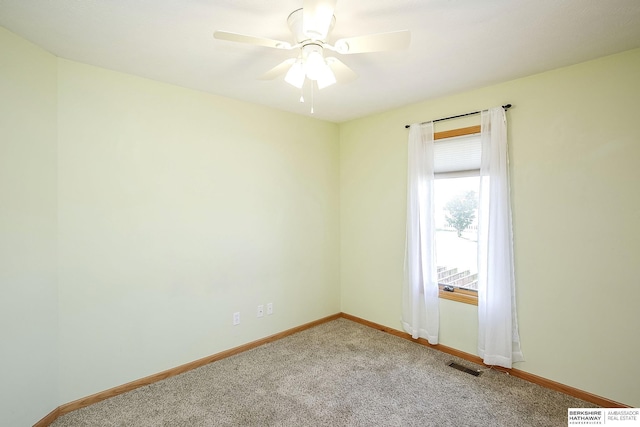 21305 Mcclellan Cir, Gretna, NE 68028 - carpeted empty room with ceiling fan and baseboards