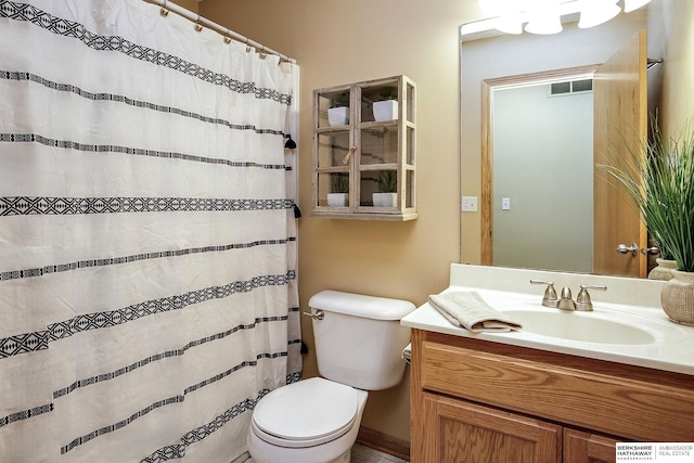 21305 Mcclellan Cir, Gretna, NE 68028 - bathroom featuring vanity and curtained shower