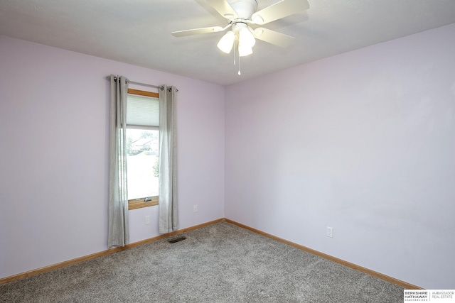 21305 Mcclellan Cir, Gretna, NE 68028 - carpeted empty room with baseboards and ceiling fan