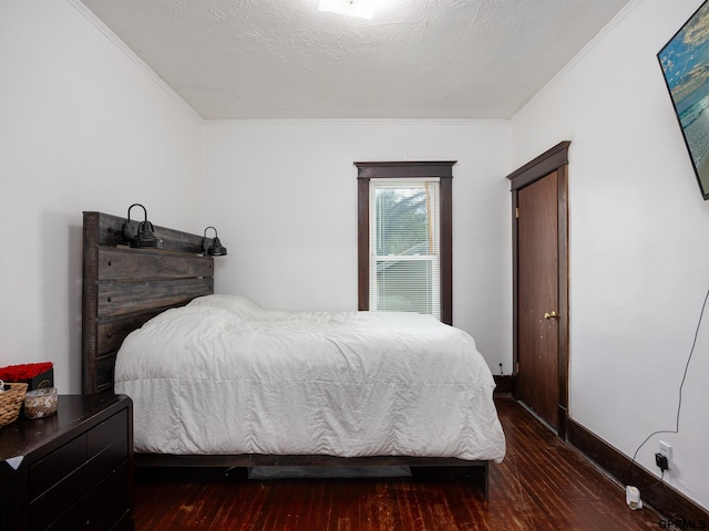 6557 Maple St, Omaha, NE 68104 - bedroom featuring crown molding and hardwood / wood-style flooring