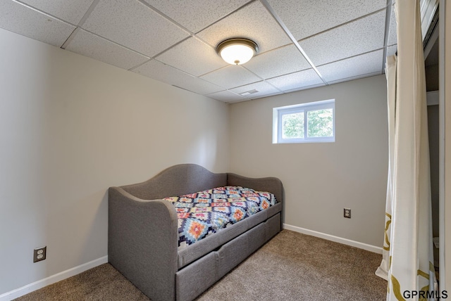 1524 Trumball Ter, Plattsmouth, NE 68048 - carpeted bedroom with a paneled ceiling