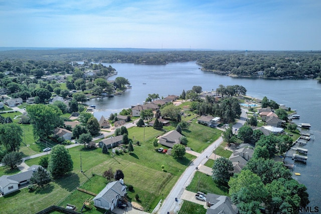 1524 Trumball Ter, Plattsmouth, NE 68048 - aerial view of property and surrounding area with a nearby body of water and nearby suburban area