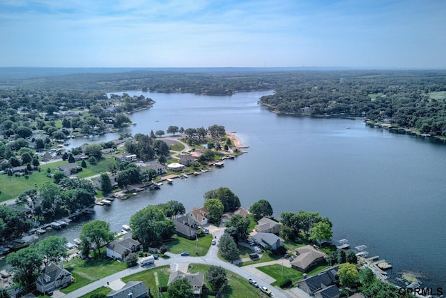 1524 Trumball Ter, Plattsmouth, NE 68048 - aerial view of property and surrounding area featuring a large body of water and nearby suburban area