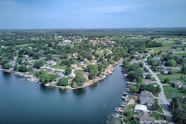1524 Trumball Ter, Plattsmouth, NE 68048 - aerial view of property's location with a large body of water