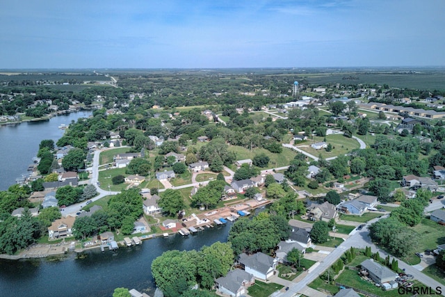 1524 Trumball Ter, Plattsmouth, NE 68048 - aerial view of property's location with a large body of water and nearby suburban area