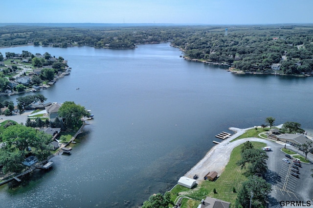 1524 Trumball Ter, Plattsmouth, NE 68048 - view of property location with a nearby body of water and a forest
