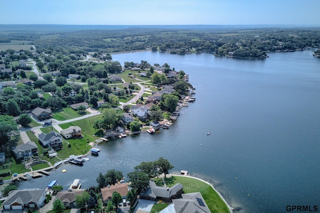 1524 Trumball Ter, Plattsmouth, NE 68048 - aerial view of property's location with a large body of water and nearby suburban area