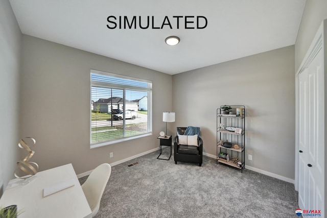 527 N 108th St, Lincoln, NE 68527 - office area with carpet and baseboards