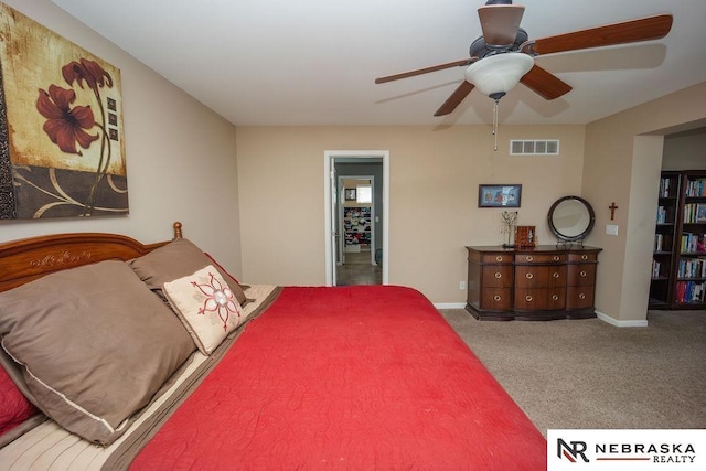 15929 Rosewater Pkwy, Bennington, NE 68007 - bedroom featuring carpet floors and a ceiling fan