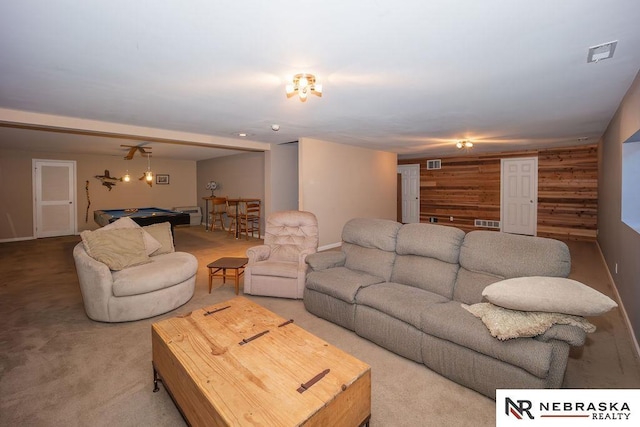 15929 Rosewater Pkwy, Bennington, NE 68007 - living area with pool table and carpet