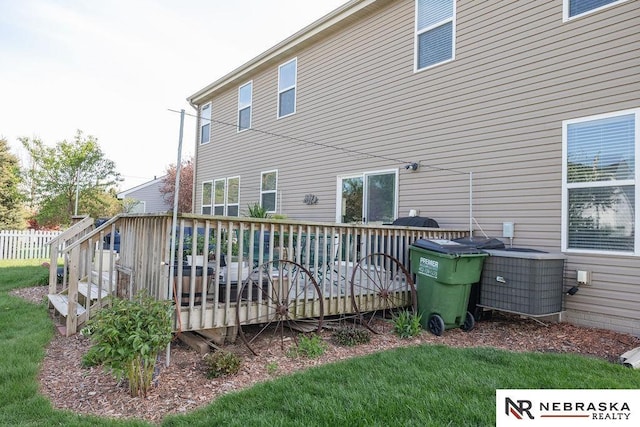 15929 Rosewater Pkwy, Bennington, NE 68007 - rear view of property featuring a deck
