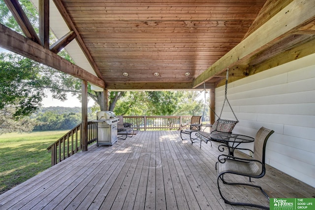 21900 Angus Rd, Gretna, NE 68028 - deck with area for grilling