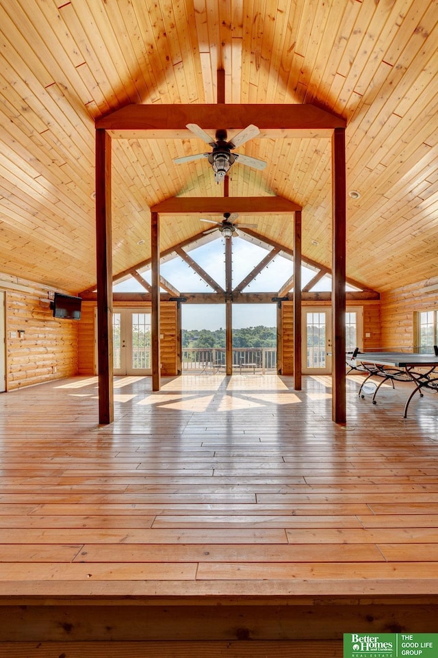 21900 Angus Rd, Gretna, NE 68028 - wooden deck featuring a ceiling fan