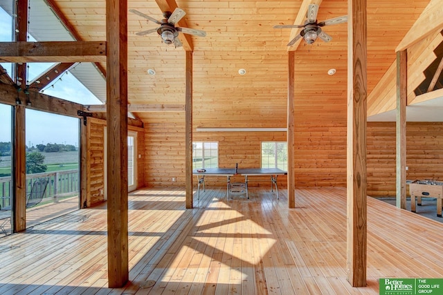 21900 Angus Rd, Gretna, NE 68028 - wooden deck with ceiling fan