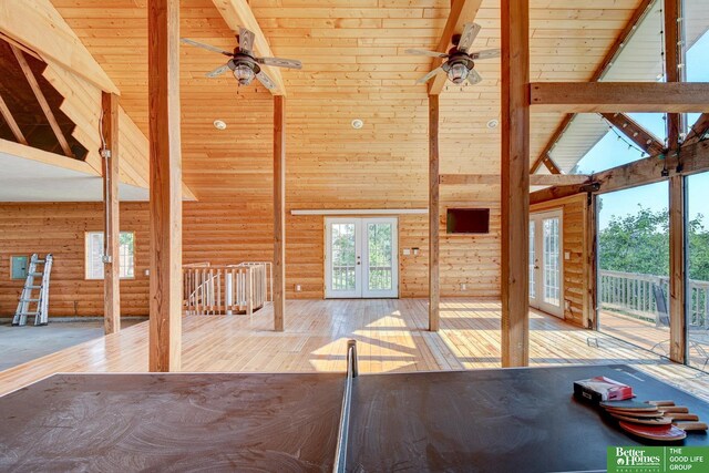 21900 Angus Rd, Gretna, NE 68028 - unfurnished sunroom featuring french doors