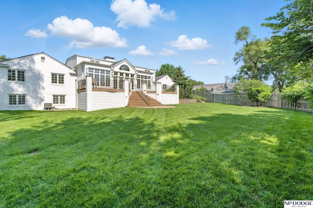 1705 N 102nd St, Omaha, NE 68114 - back of property featuring a sunroom and stairway
