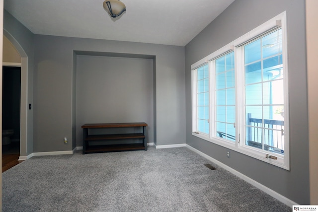 11915 S 53rd St, Papillion, NE 68133 - carpeted spare room featuring arched walkways and baseboards