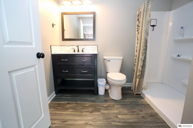 11915 S 53rd St, Papillion, NE 68133 - full bathroom with wood finished floors, vanity, and a shower with curtain