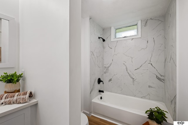 3279 Hascall St, Omaha, NE 68105 - bathroom with shower / bathtub combination and wood finished floors