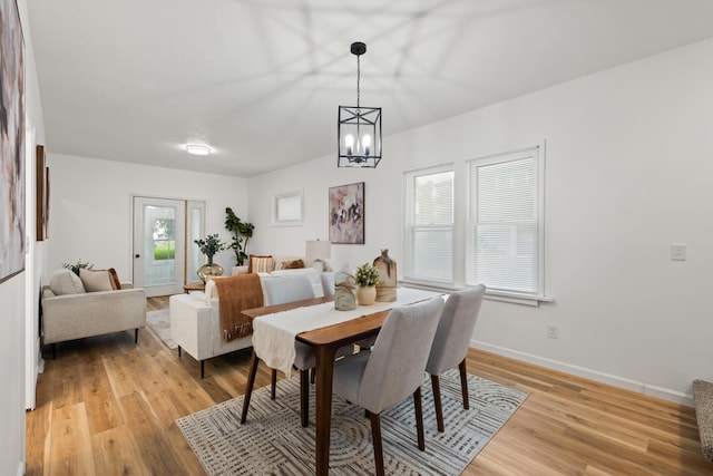 3279 Hascall St, Omaha, NE 68105 - dining room with a chandelier and light wood finished floors