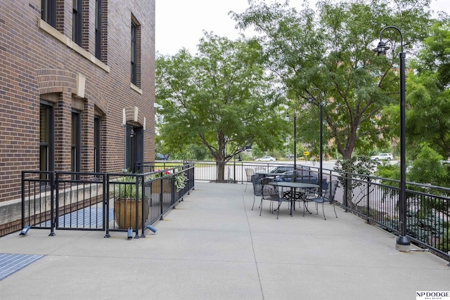 105 S 9th St Unit 308, Omaha, NE 68102 - view of patio / terrace with outdoor dining space
