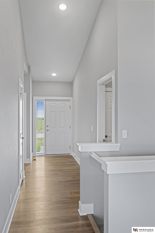 7530 Augustine Ave, Lincoln, NE 68516 - entrance foyer featuring wood finished floors and recessed lighting