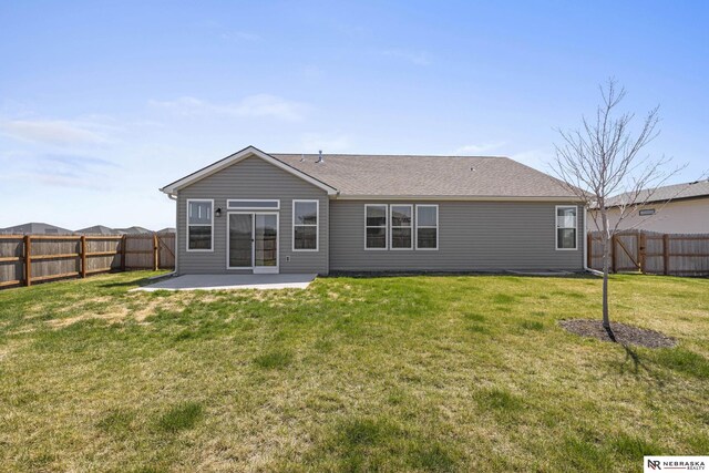 7530 Augustine Ave, Lincoln, NE 68516 - back of house with a patio area and a fenced backyard