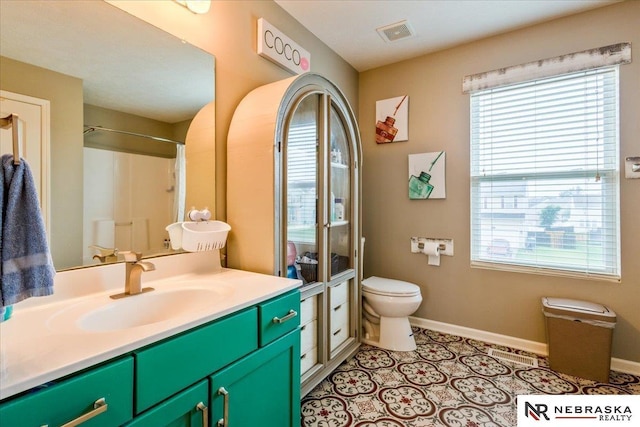 16228 Virginia St, Omaha, NE 68136 - bathroom with vanity and a shower