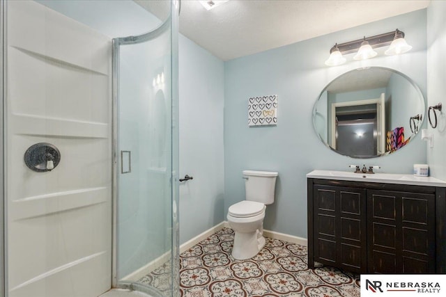 16228 Virginia St, Omaha, NE 68136 - full bathroom featuring a stall shower and vanity