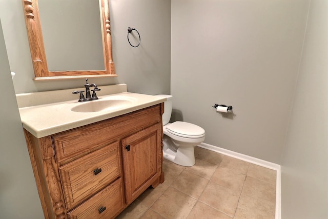 19523 Binney Cir, Elkhorn, NE 68022 - bathroom with vanity and tile patterned floors