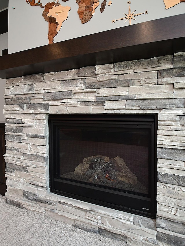 10309 S 102nd St, Papillion, NE 68046 - detailed view of a fireplace