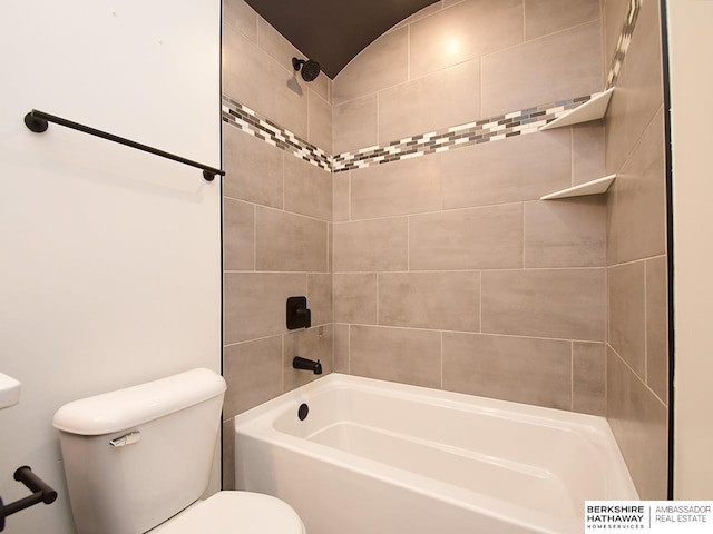 10309 S 102nd St, Papillion, NE 68046 - bathroom featuring toilet and washtub / shower combination