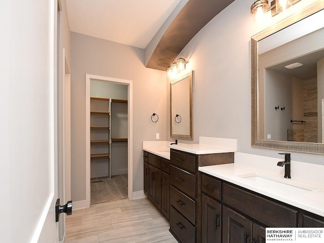 10309 S 102nd St, Papillion, NE 68046 - full bath featuring vanity, wood finished floors, and a spacious closet
