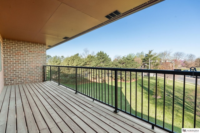 11937 Miracle Hills Dr Unit 11, Omaha, NE 68154 - wooden deck with a yard