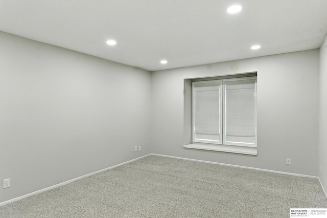 12727 W Dodge Rd Unit 124C, Omaha, NE 68154 - unfurnished room with carpet flooring and recessed lighting